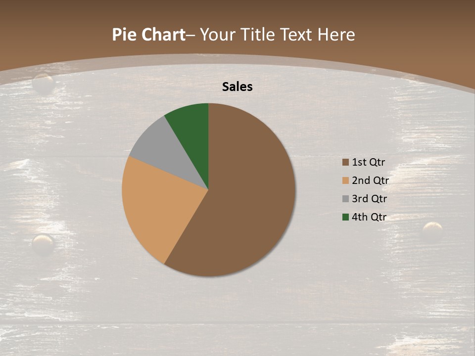 Rivet Wooden Wall PowerPoint Template