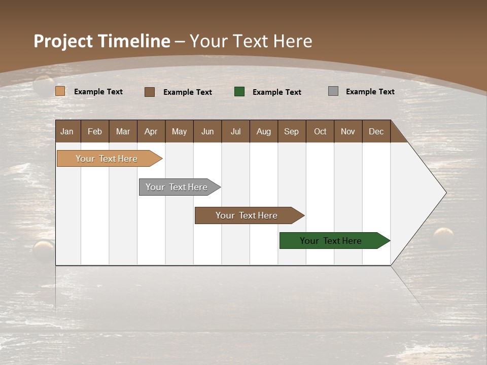 Rivet Wooden Wall PowerPoint Template