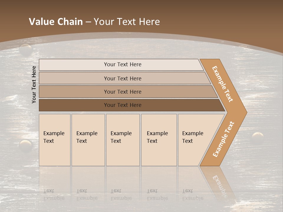 Rivet Wooden Wall PowerPoint Template