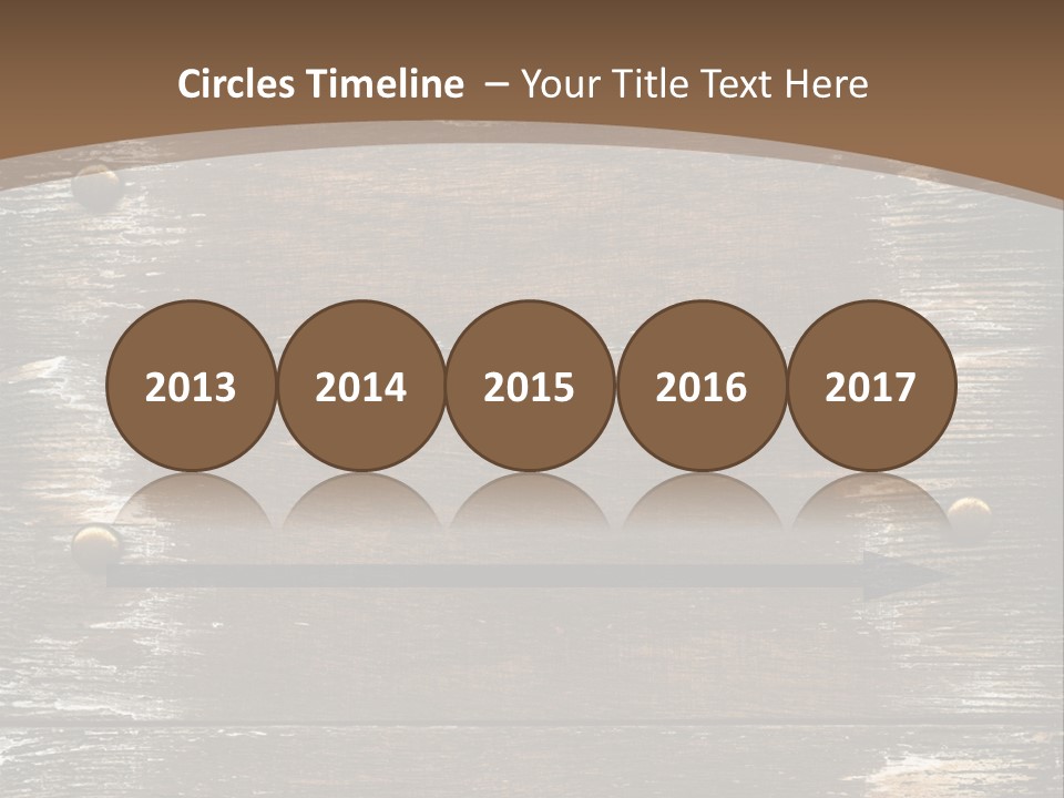 Rivet Wooden Wall PowerPoint Template