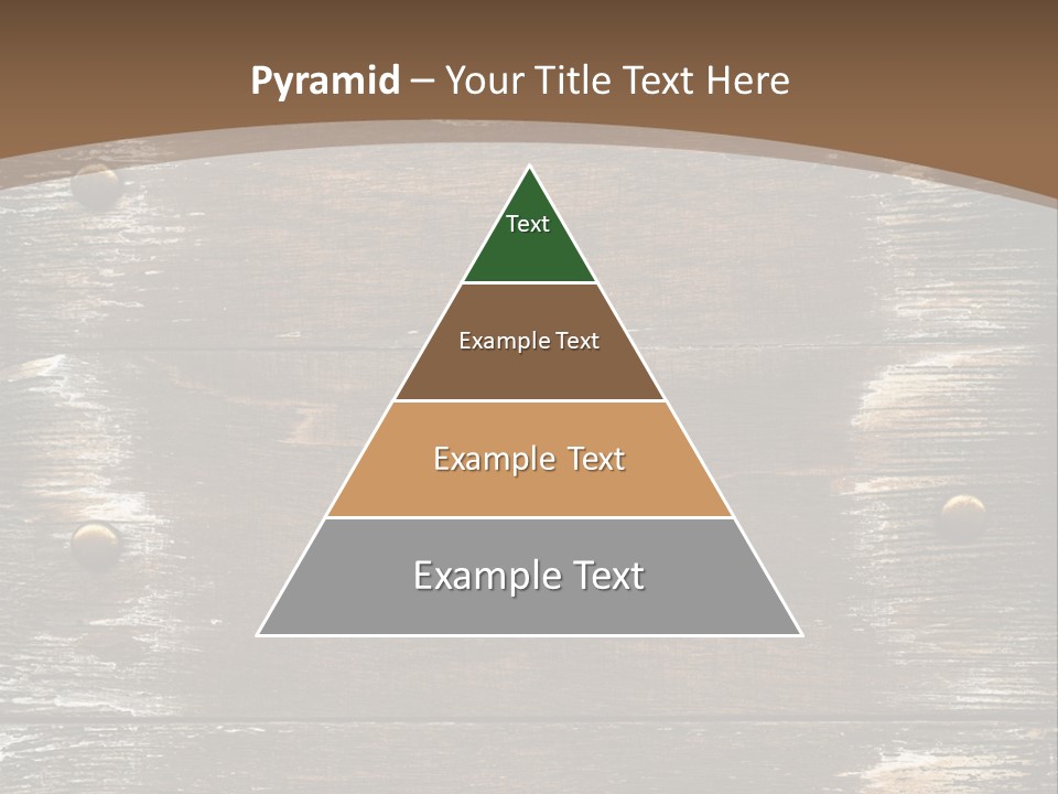 Rivet Wooden Wall PowerPoint Template