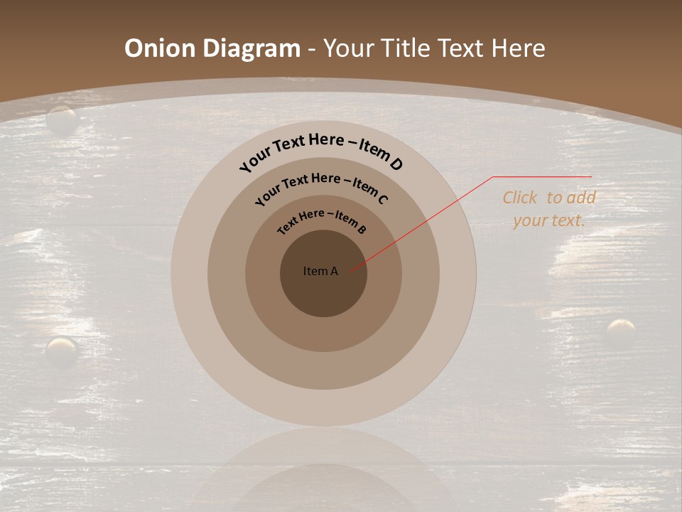 Rivet Wooden Wall PowerPoint Template