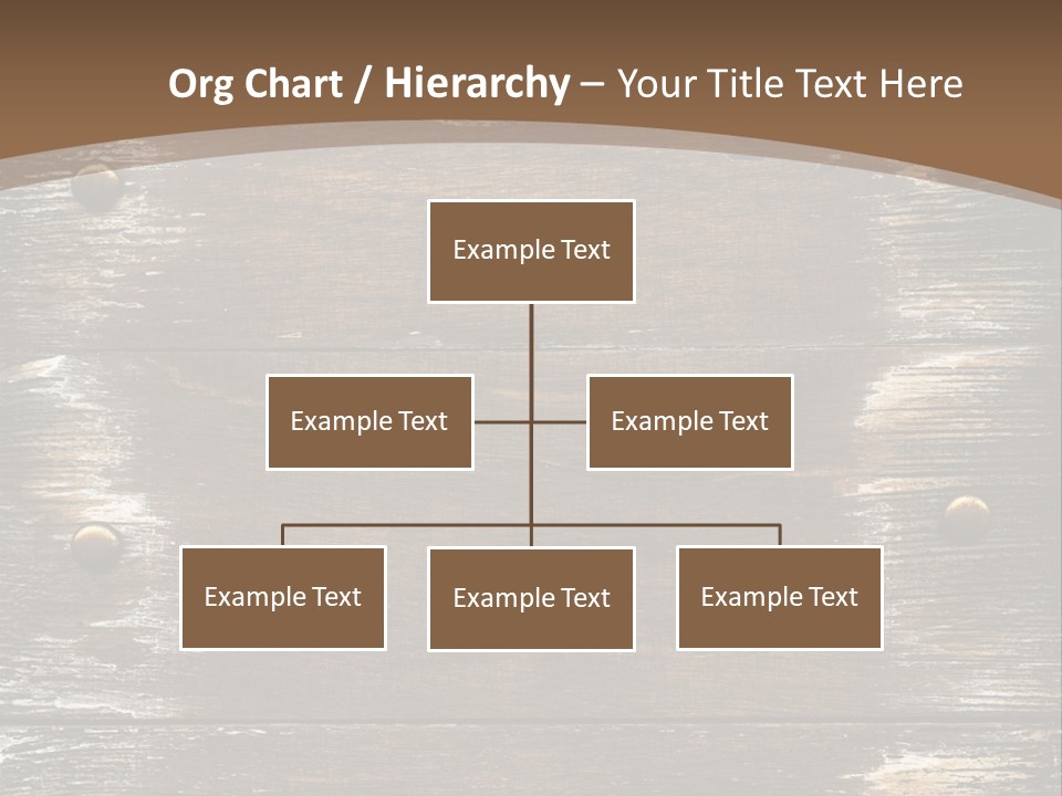 Rivet Wooden Wall PowerPoint Template