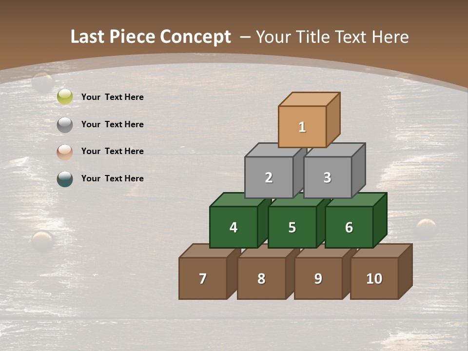 Rivet Wooden Wall PowerPoint Template