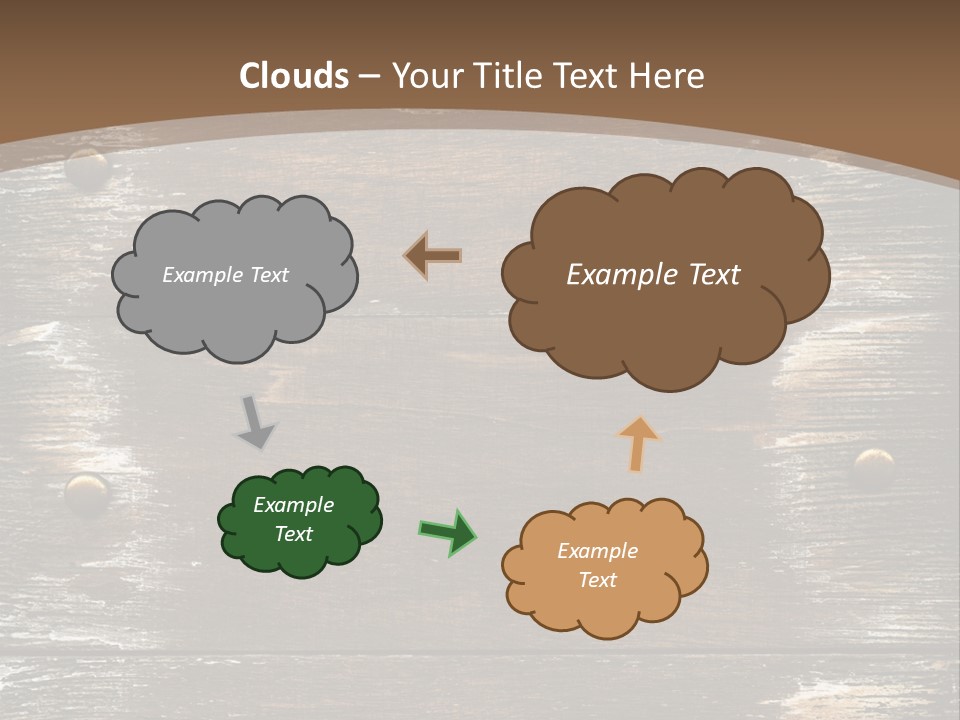 Rivet Wooden Wall PowerPoint Template