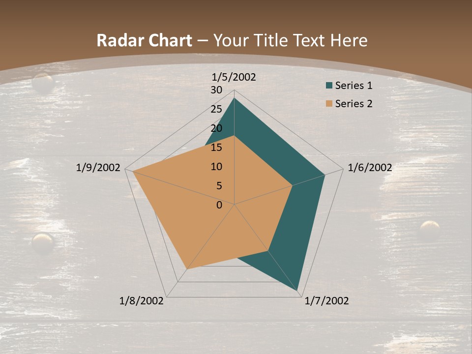 Rivet Wooden Wall PowerPoint Template