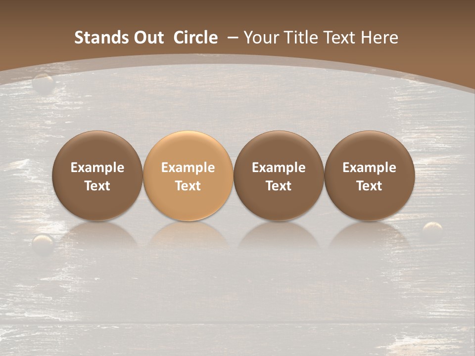 Rivet Wooden Wall PowerPoint Template