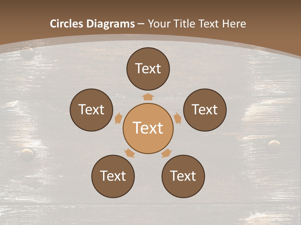 Rivet Wooden Wall PowerPoint Template