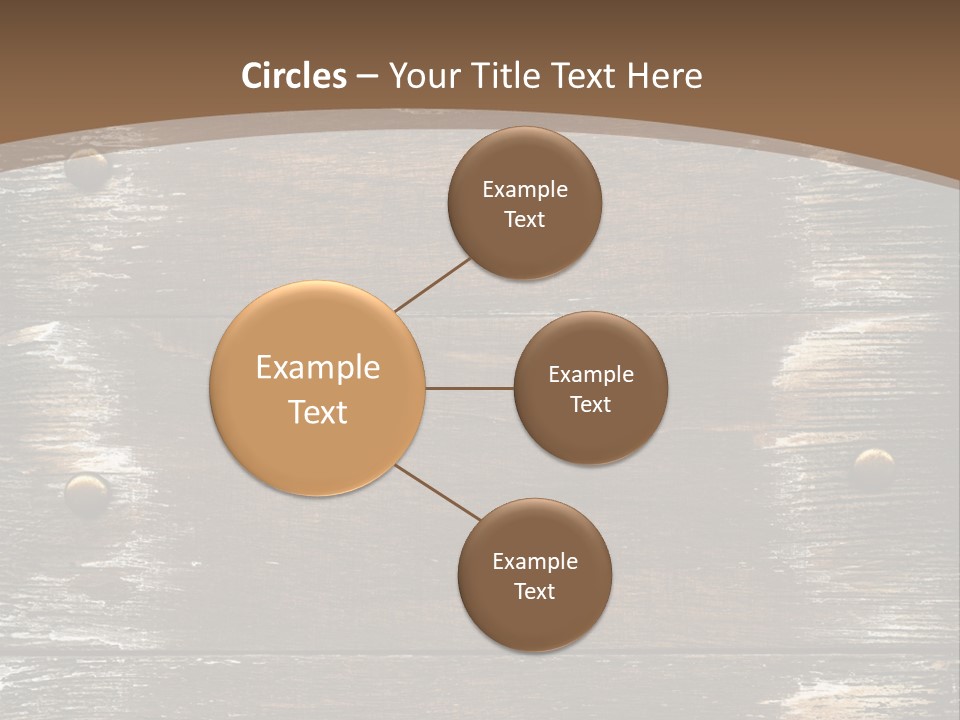 Rivet Wooden Wall PowerPoint Template