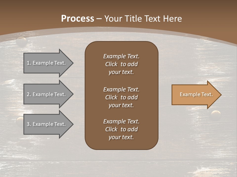 Rivet Wooden Wall PowerPoint Template