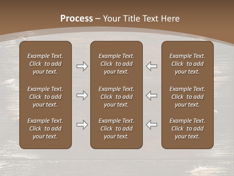 Rivet Wooden Wall PowerPoint Template