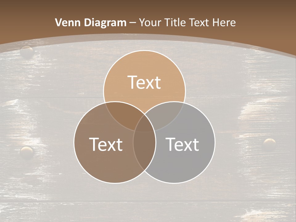 Rivet Wooden Wall PowerPoint Template