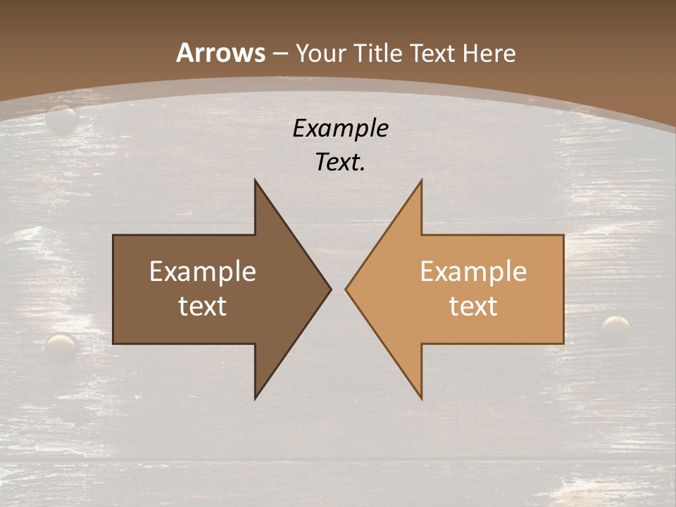 Rivet Wooden Wall PowerPoint Template