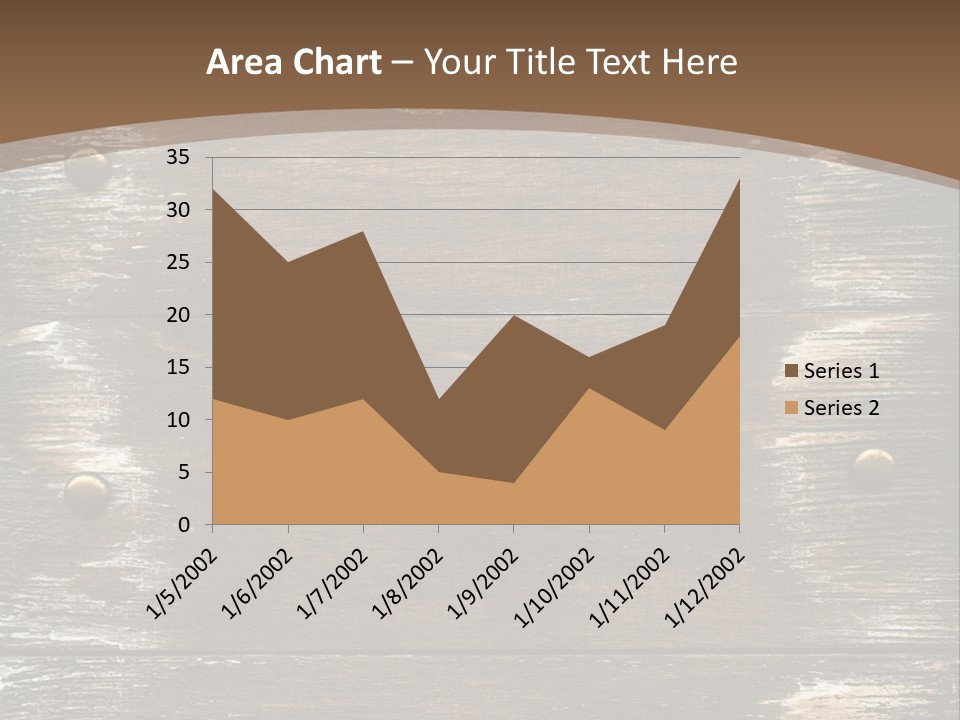 Rivet Wooden Wall PowerPoint Template
