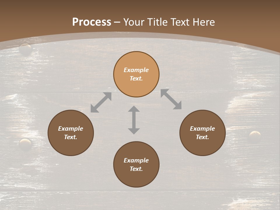 Rivet Wooden Wall PowerPoint Template