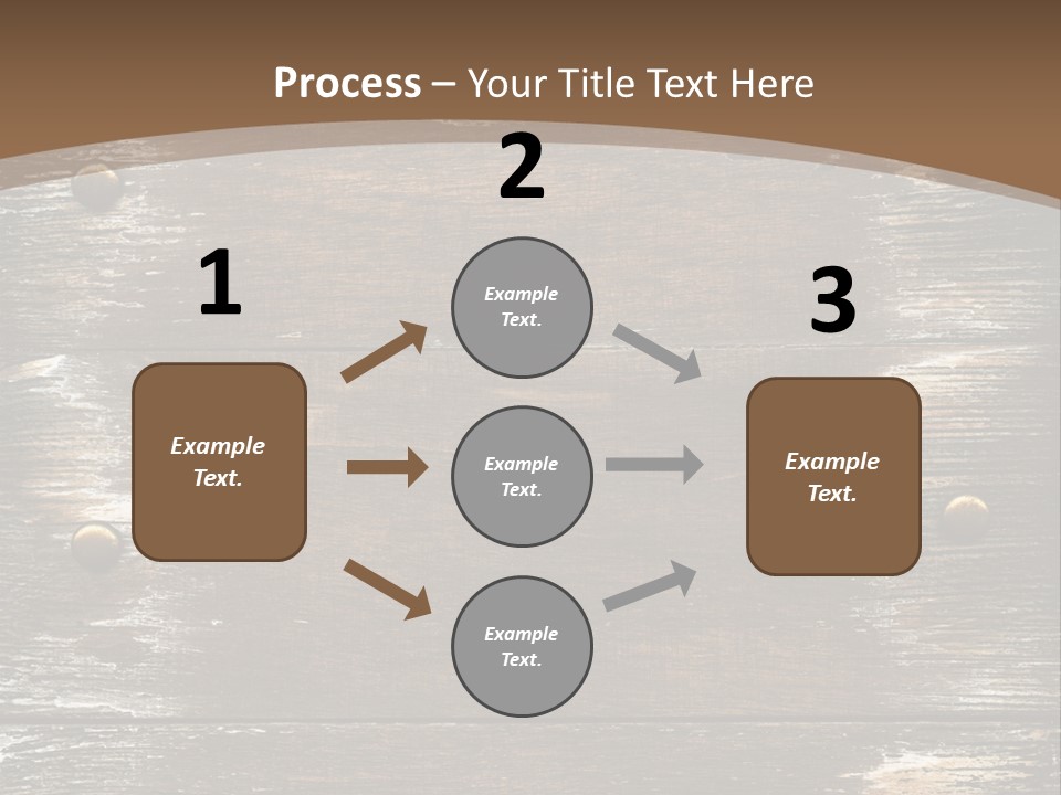 Rivet Wooden Wall PowerPoint Template