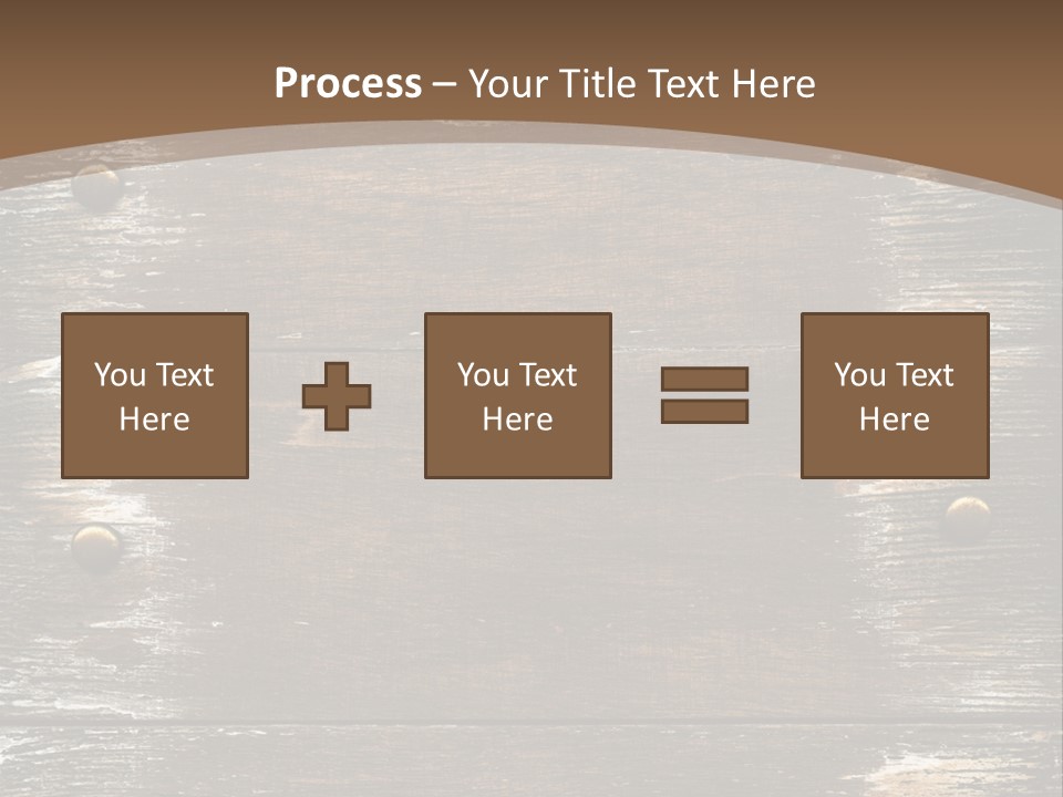 Rivet Wooden Wall PowerPoint Template