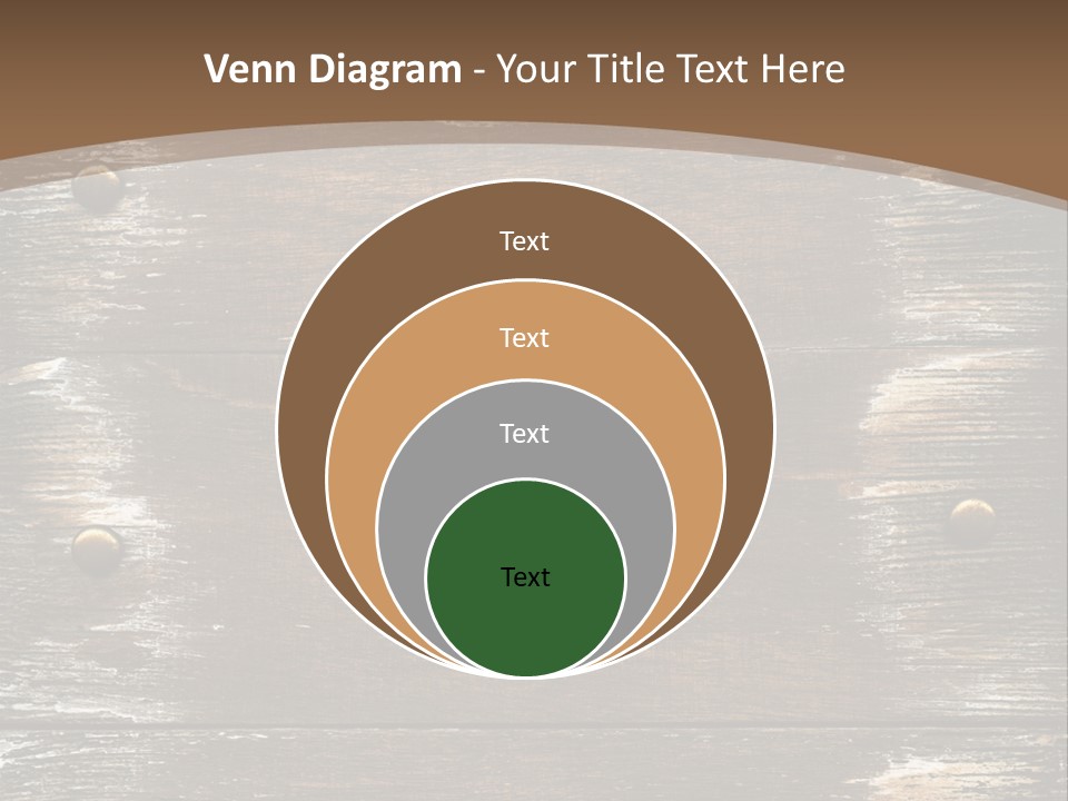 Rivet Wooden Wall PowerPoint Template