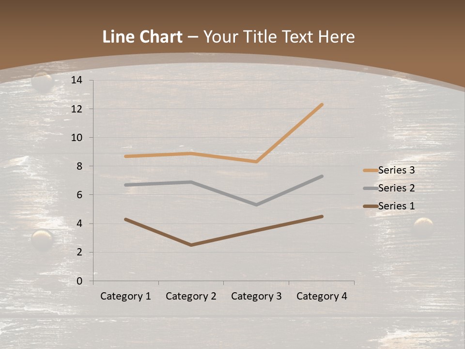 Rivet Wooden Wall PowerPoint Template