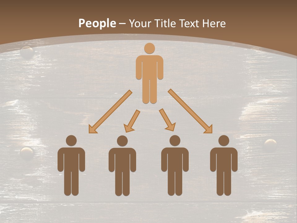 Rivet Wooden Wall PowerPoint Template