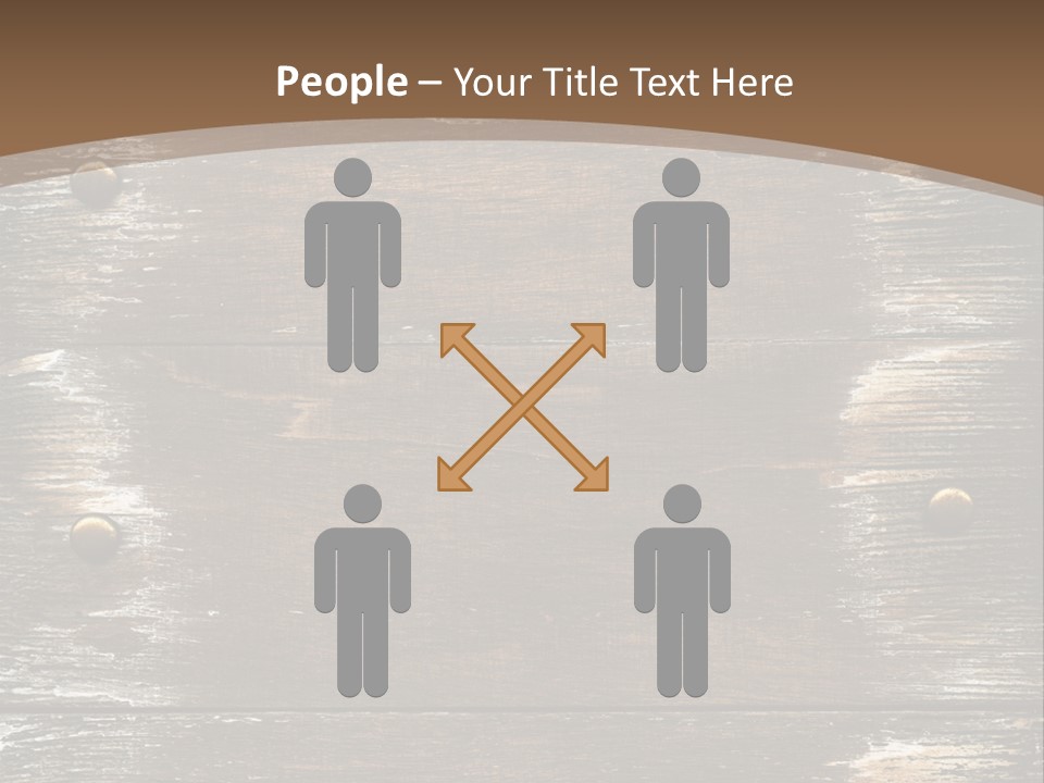 Rivet Wooden Wall PowerPoint Template