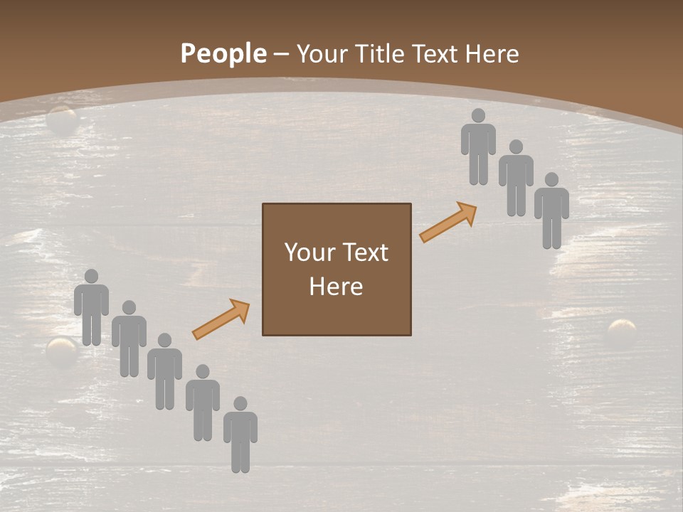 Rivet Wooden Wall PowerPoint Template