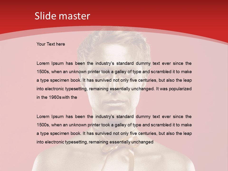 Gift Guy Portrait PowerPoint Template