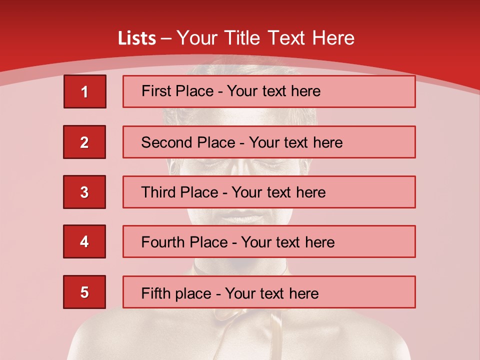 Gift Guy Portrait PowerPoint Template