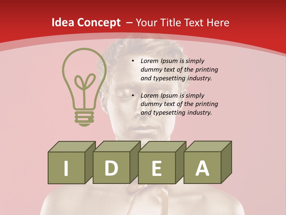 Gift Guy Portrait PowerPoint Template