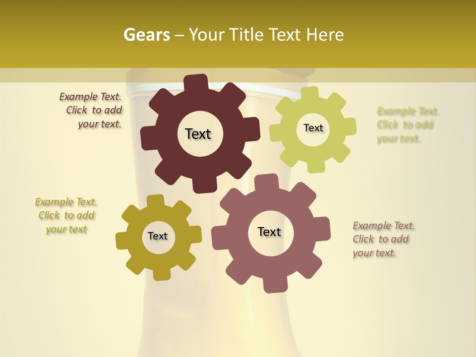 Joyful Background Crazy PowerPoint Template