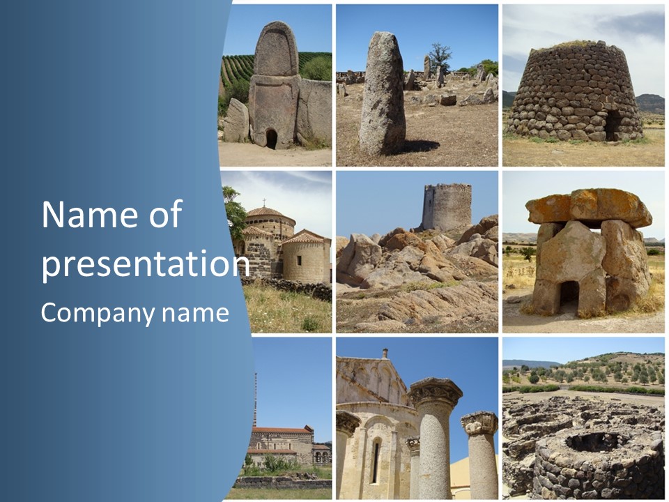 Collage Tower Neolithic PowerPoint Template