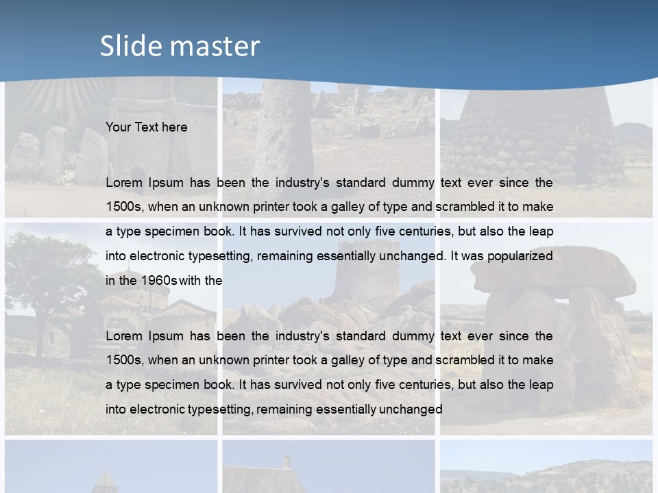 Collage Tower Neolithic PowerPoint Template