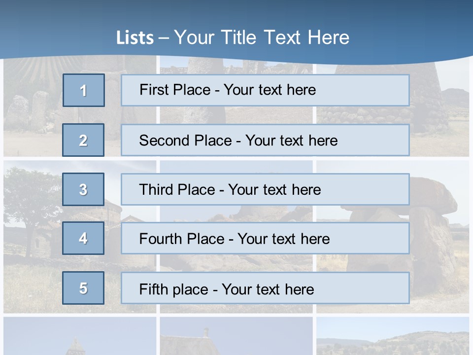 Collage Tower Neolithic PowerPoint Template