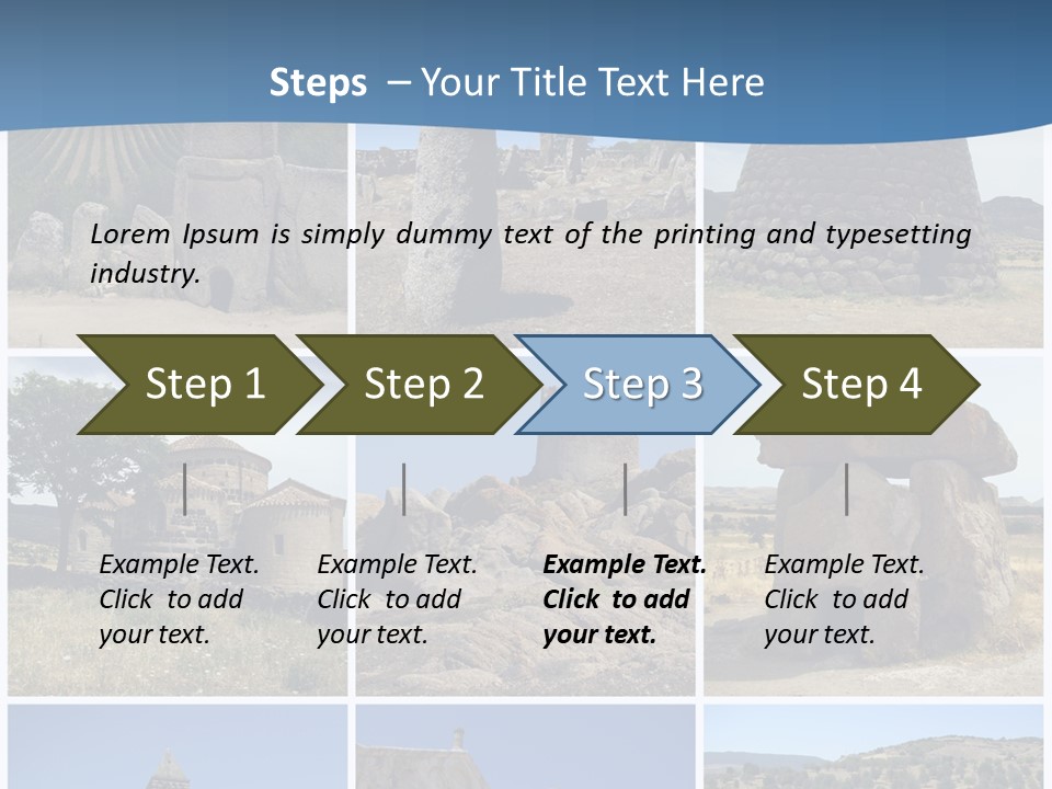 Collage Tower Neolithic PowerPoint Template