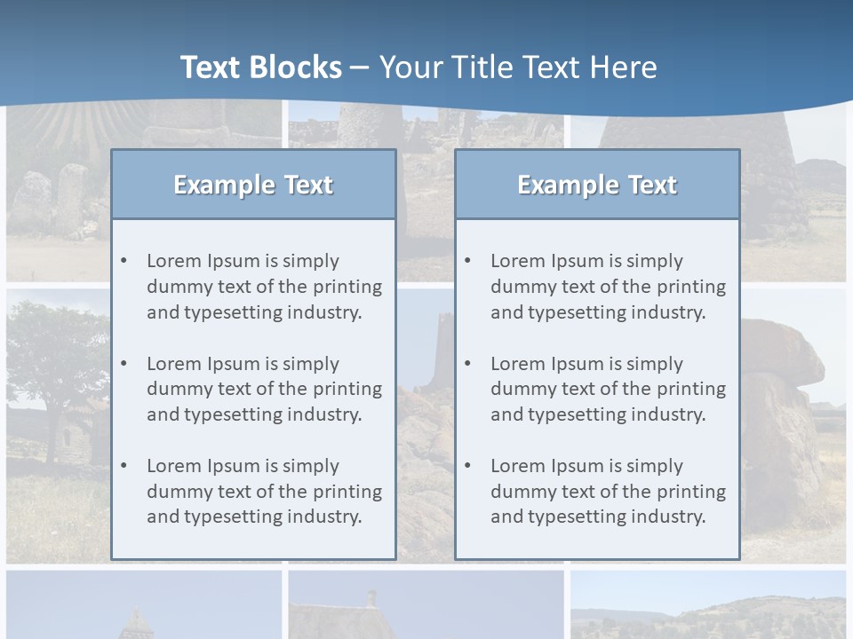 Collage Tower Neolithic PowerPoint Template