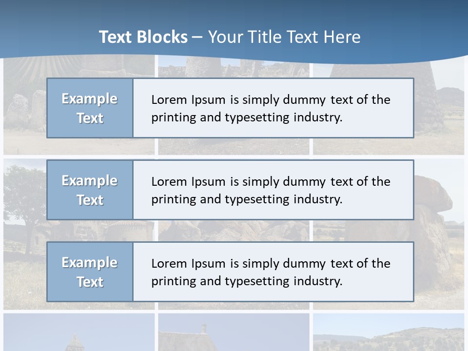 Collage Tower Neolithic PowerPoint Template