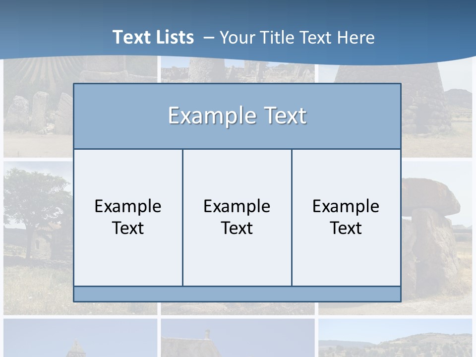 Collage Tower Neolithic PowerPoint Template