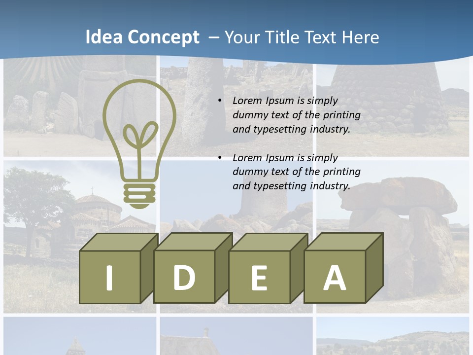 Collage Tower Neolithic PowerPoint Template