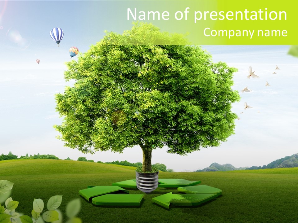 Warming Nature Photo PowerPoint Template