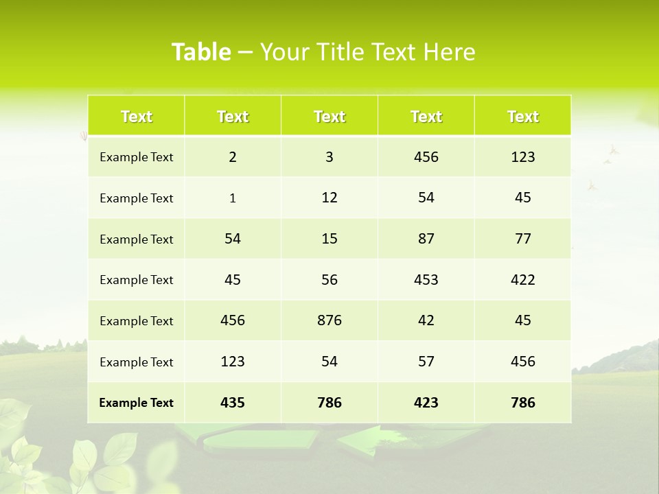 Warming Nature Photo PowerPoint Template