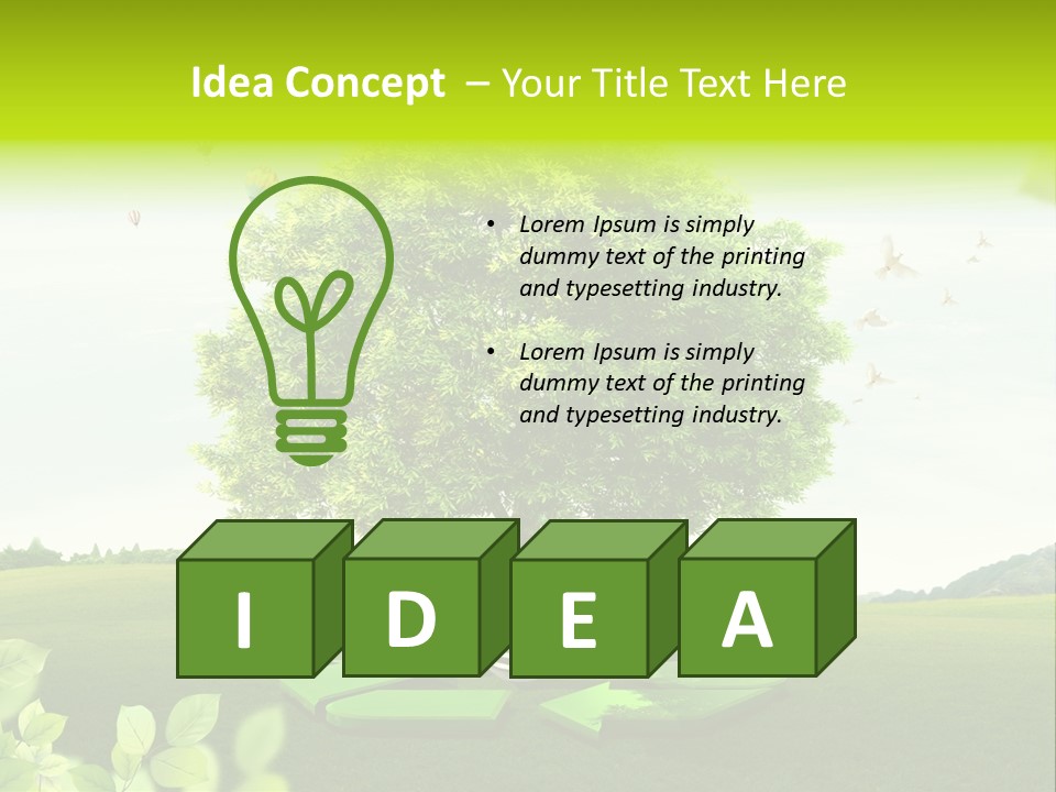 Warming Nature Photo PowerPoint Template