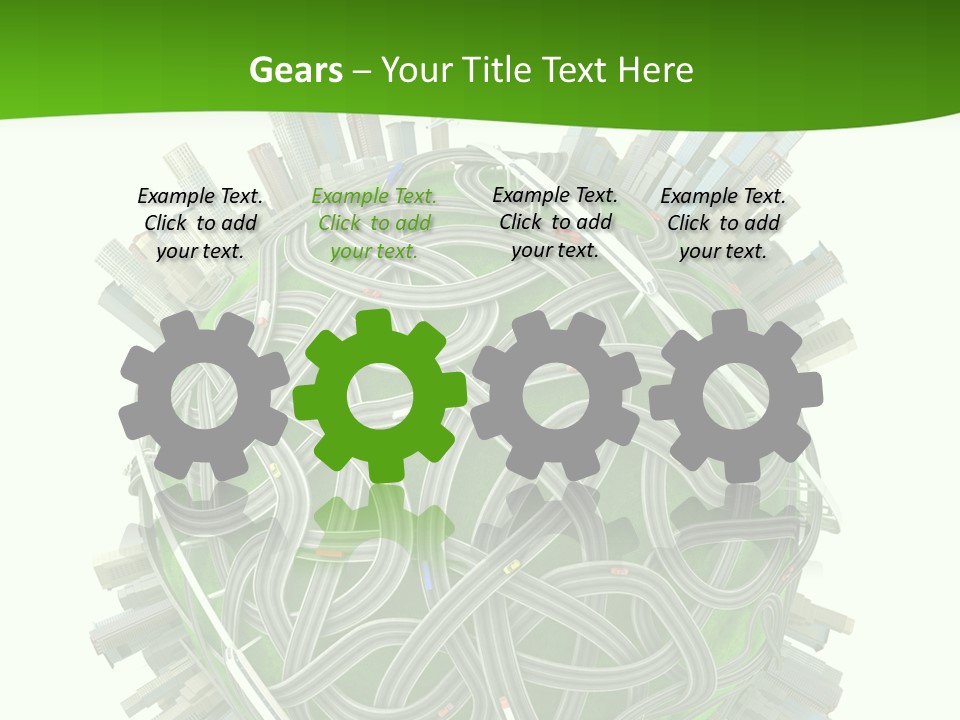 Transport World Airplane PowerPoint Template