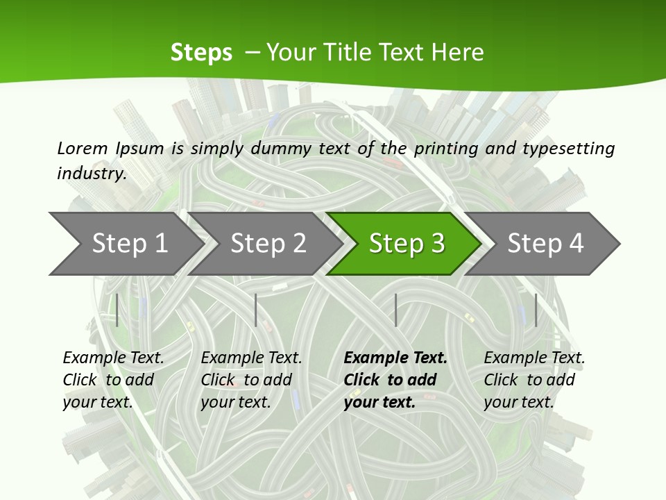 Transport World Airplane PowerPoint Template