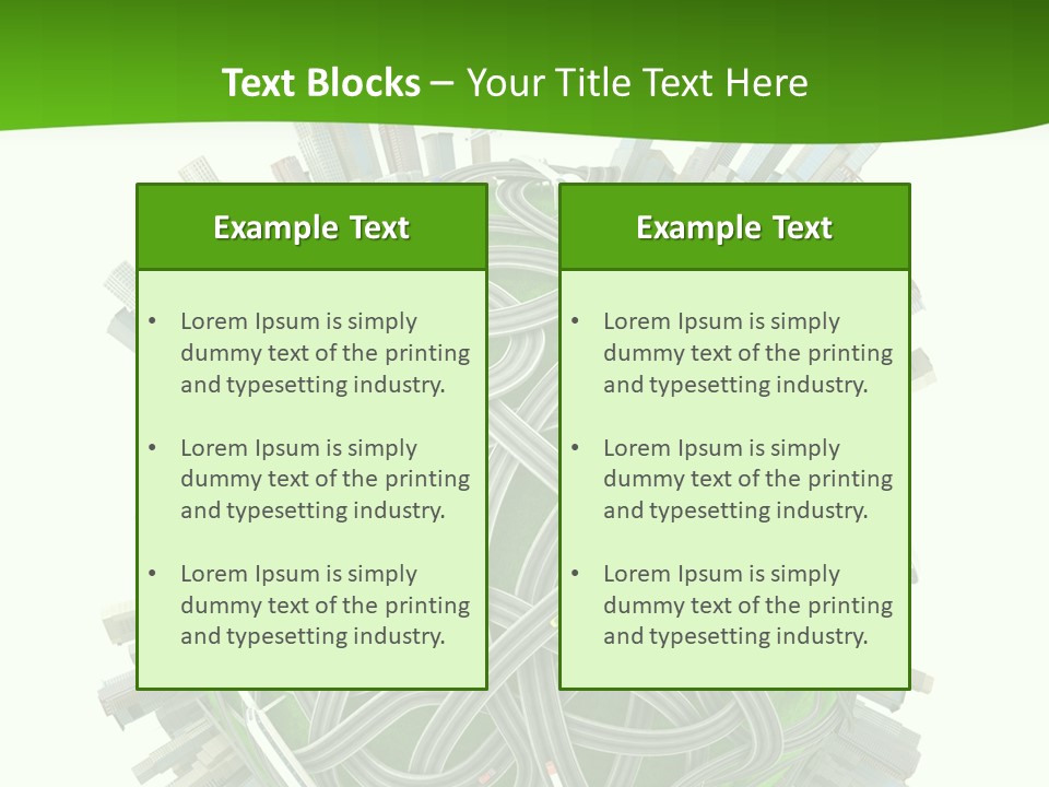 Transport World Airplane PowerPoint Template
