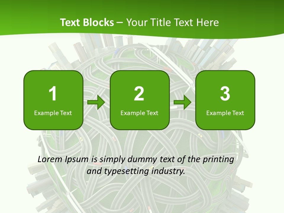 Transport World Airplane PowerPoint Template