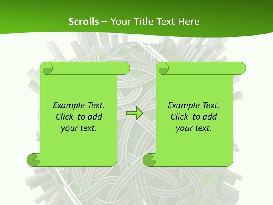 Transport World Airplane PowerPoint Template
