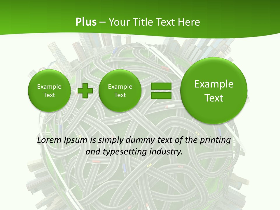 Transport World Airplane PowerPoint Template