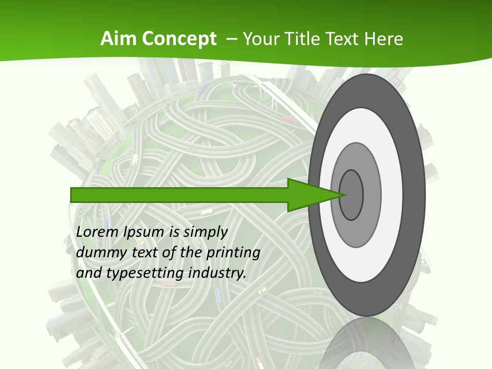 Transport World Airplane PowerPoint Template