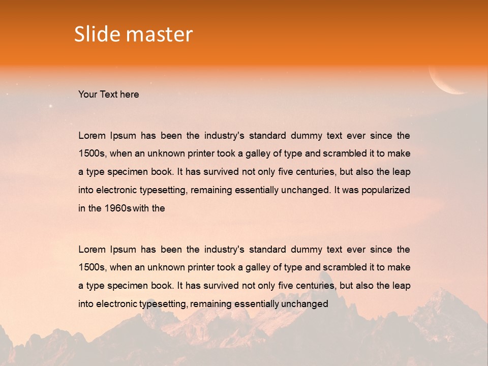 Dawn Mystical Glow PowerPoint Template