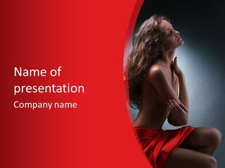 Adult Lady Beautiful PowerPoint Template